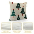 thumbnail image 4 of Qinduosi Christmas Tree Throw Pillow Covers Inches Embroidered Xmas Decoration Pillow Cases with Green Trees (Pack of ) (Christmas Trees), 4 of 5