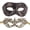 Antique Black Gold, variant on Luxury Mask – Couple’s Venetian Party Mask Couples Set 2 Pcs – Matching Men & Women's Lace Masquerade Ball for Men & Women