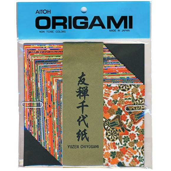 Aitoh Chiyogami Washi Paper Yuzen Decorative, 4", 40 Sheets