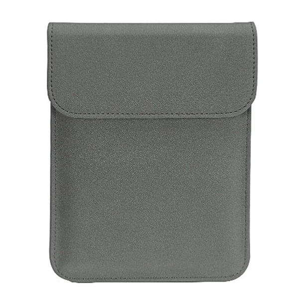 Seitruly Funda protectora para tableta Funda protectora Estuche de suministros de cuero Fuax Bolsa de inserción Bolsas ligeras para accesorios Computadoras de tableta Gris oscuro