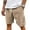 03# Khaki, variant on HKYNLAG Pacificozy Men's Shorts, Casual Corduroy Drawstring Elastic Waist Mokaloha Short, Summer Loose Fit Beach Shorts with Pockets Khaki S