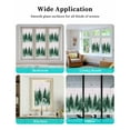 thumbnail image 6 of Window Privacy Film Ink Green Ombre Forest Stained Glass Window Film Decorative Sun Block Window Cover Abstract Art Watercolor Window Clings Static Adhesive Sticker for Bathroom 23.6"x59", 6 of 7