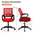 thumbnail image 6 of PayLessHere Red Ergonomic Office Chair - Adjustable Mesh w/Lumbar Support, 6 of 7