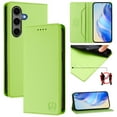thumbnail image 2 of for Samsung Galaxy A70 Phone Case Wallet Protective Case leather Cover with magnetic closed cGrass Greenit card slot shockproof protection phone case, 2 of 7