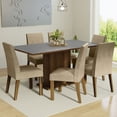 thumbnail image 2 of Juego de Comedor Mesa con Tapa de Madera 6 Sillas Marrón/Gris/Imperial Renata Madesa, 2 of 7