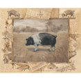 thumbnail image 3 of Phillips, Anita 14x12 Black Modern Framed Museum Art Print Titled - Pig, 3 of 5