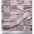 thumbnail image 1 of Soimoi Pink Poly Georgette Fabric Geometric African Print Sewing Fabric Yard 52 Inch Wide, 1 of 3