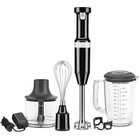 

Cordless Variable Speed Hand Blender with Chopper and Whisk Attachment - KHBBV83