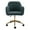 Green, variant on YesFashion Office Chair with Wheels, Chromium Plated Base, Gold Metal Legs 360° Swivel Vanity Chair, Adjustable Height Wool Chairs for Office, Living Room, Bedroom