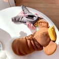 thumbnail image 4 of Ropa cálida para mascotas, suave, elástica, con orejas de ratón, queso, con capucha, ropa para perros de dos patas para cachorros y gatos, Otoño e Invierno, 4 of 5