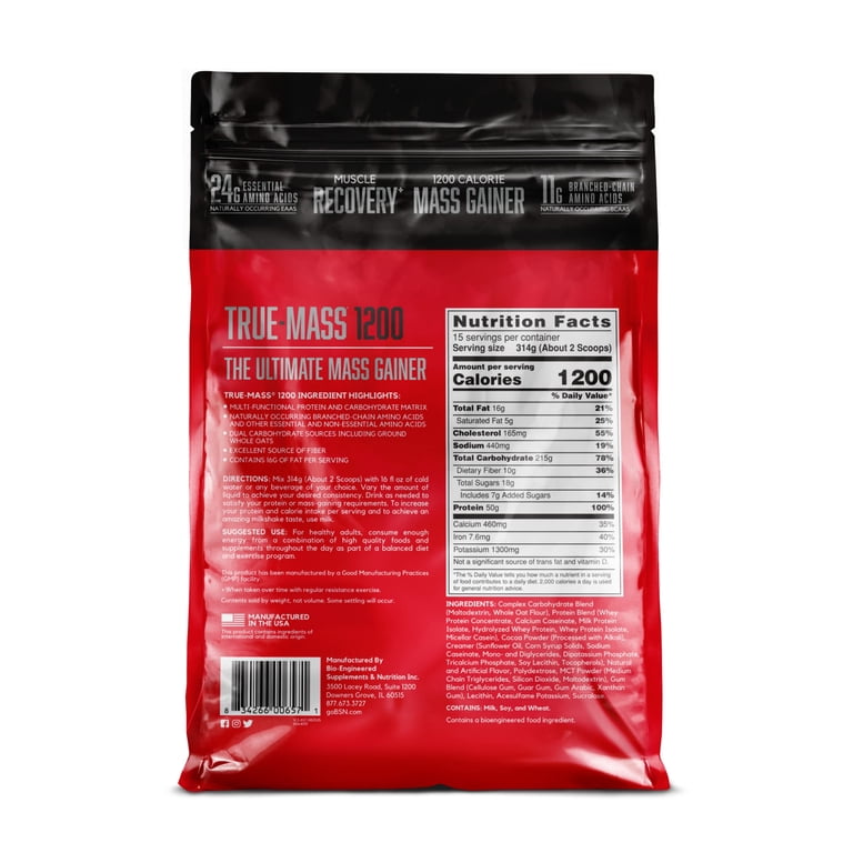 BSN, Protein Mass Gainer, 10lb, Chocolate, Serious Caloric Support