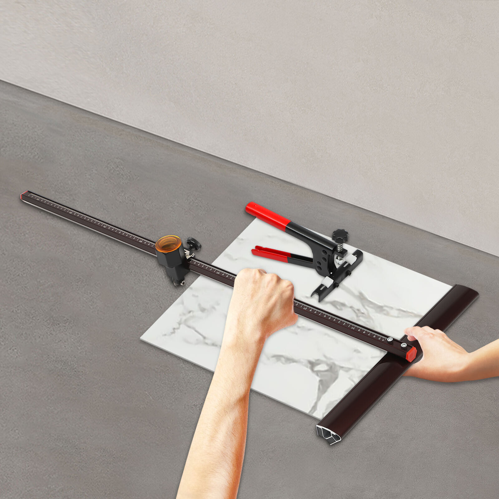 Miumaeov 35" Manual Tile Cutter Tool Ceramic Floor AllAluminum Cutter