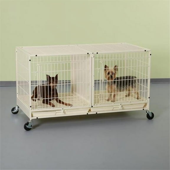 PS Color Modular Cage with Plastic Tray Ivory S