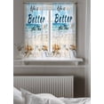thumbnail image 5 of Summer Coastal Beach Curtains 45 Inch Length, Sheer Curtains for Bedroom Living Room Window Ocean Wave Starfish Shell Rod Pocket Voile Drapes Kitchen Curtains Small Half Window 42"x45" 2 Panels, 5 of 6