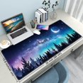 thumbnail image 2 of Desk Mat,Large Mouse Pad 35''''×15.6''''×0.12'''' XXL Extended Gaming Mouse Pad Mat with Non-Slip Base Stitched Eges Mousepad for Computer,Office,Keyboard and Laptop - Forest Moon, 2 of 6