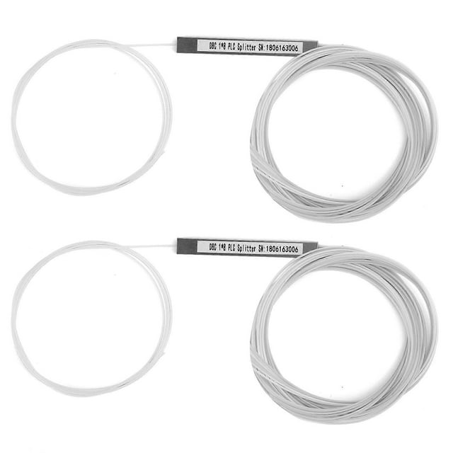 Lot de 2 répartiteurs PLC à fibre nue, sans connecteur, gestion de l'alimentation monomode, périphériques informatiques (1 x 8)