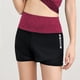 thumbnail image 3 of TFixol Pantalones cortos para correr para mujer, 2 en 1, cintura ancha, letras, capa de cobertura, compresión, 3 of 8