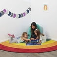 thumbnail image 5 of ECR4Kids Gather Round Rainbow Corner Carpet for Children, Kids' Carpet for School/Classroom/Home, Assorted Colors, 5 of 5