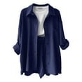 thumbnail image 3 of Short Sets for Women Two Piece Sets Button Down Shirt Short Womens Spring Outfits Women Outfits, 3 of 4