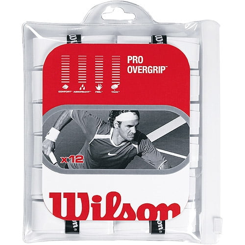 wilson pro overgrip comfort 12 pack white