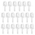 thumbnail image 4 of KALLORY Water Pipe Clamps 20Pcs PPR 7.7X2.5X1.4in White for Washing Hose Clamp, 4 of 8