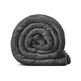 thumbnail image 3 of Inspired Home Keao Flannel Reversible Sherpa Throw Blanket Dark Grey 60"x80", 3 of 5