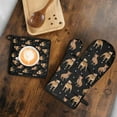 thumbnail image 5 of Pitbull Dog and Footprint Kitchen Oven Mitt and Pot Holder Sets 2 Pcs for Baking, Cooking and Grilling, Heat Resistant Up To 392 °F, 5 of 7