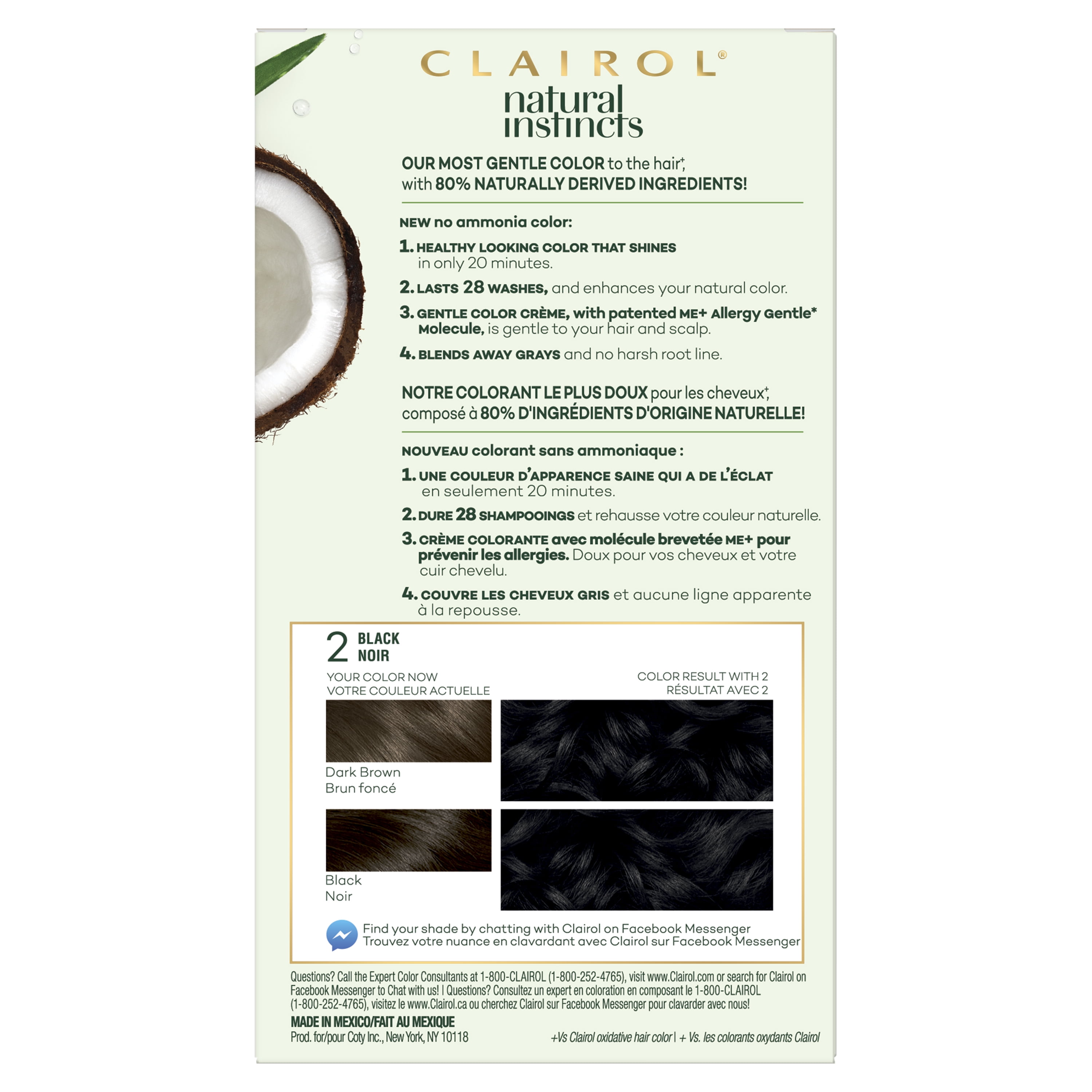 Clairol Natural Instincts Semi Permanent Hair Color 4 Dark