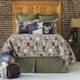 thumbnail image 2 of C&F Home Caleb Ensemble de Courtepointe en Coton Réversible 3 Pcs Rustique Cabane Cerf Ours Très Grand Lavable en Machine Marron, 2 of 5