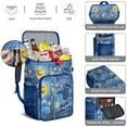 thumbnail image 5 of Cosmos Insulated Cooler Backpack - 20L Leakproof Soft Cooler Bag for Outdoor, Travel & Picnic, Holds 26 Cans, Outer Space & Nebula Cosmic Design, 5 of 6