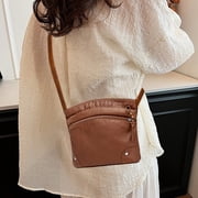 Genuine Leather Crossbody Bag Luxury Vintage Style Large Capacity Adjustable Shoulder Tote Daily Use Elegant Handbag for Women