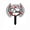 A002- Clear (Dad Heart Stake), variant on Memorial Garden Decor | Heart Shaped Metal Garden Decor | Cemetery Decorations for Grave | Sympathy Gifts for Loss of Father