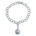 thumbnail image 2 of My Pronouns Are She Her Hers Gender Identity Silver Plated Bracelet with Antiqued Charm, 2 of 3