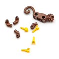 thumbnail image 4 of 5 PCS MOC Animals Building Blocks Brown Monkeys ZOO Forest Jungle Pastoral Farm Ranch Scene Bricks DIY children's Toys monkey--5PCS, 4 of 5