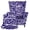 Dark Blue Wave Pattern, variant on Chririnla Wingback Chair Slipcover Maple Leaf Music 2 Piece Wing Chair Slipcovers for Bedroom, Spandex Fabric Washable Stretch Wingback Chair Cover