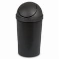 thumbnail image 1 of Sterilite 11.4 L Black SwingTop Wastebasket, 1 of 5
