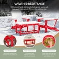 thumbnail image 4 of WestinTrends Malibu Patio Outdoor Coffee Table – 35" All-Weather Poly Lumber Adirondack Porch Table, Red, 4 of 15