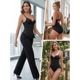 thumbnail image 6 of DARING DIVA Women's Body Shaper Tummy Control Back Hook V Neck Sleeveless Tops S Black, 6 of 6