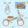 thumbnail image 5 of HMYG Balance Bike for 1-3 Years,Baby Balance Bike with Adjustable Seat,Silent Wheels,No Pedal Bike for and,Green, 5 of 8