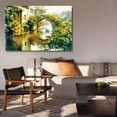thumbnail image 6 of Arch Bridge Oil Painting Reminiscence Of Jiangnan Canvas Poster Bedroom Decor Sports Landscape Office Room Decor Gift,Frame-style,16x24inch(40x60cm), 6 of 8