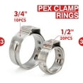 thumbnail image 4 of KIT-1096D PEX Clamp Tool Kit for 3/8 to 1 inch PEX Cinch Clamps, with 20pcs 1/2 inch & 10pcs 3/4 inch PEX Cinch Clamp Rings, PEX Tubing Cutter, All-in-one PEX Crimping Tool Kit, 4 of 16