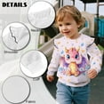 thumbnail image 5 of Yuyamidu Cute Dragon Sweatshirt Toddler Girl 3T 4T Pink Y2K Graphic Crewneck Sweatshirts Soft Lightweight Ruffle Long Sleeve Top Casual Fall Outfits Playwear, 5 of 8