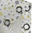thumbnail image 4 of Ambesonne Christmas Grommet Curtain, Snowy Winter, 50" x 96", Grey Yellow White, 4 of 6