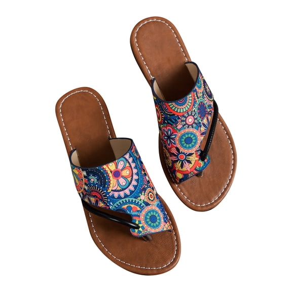 Utoimkio Flat Sandals for Women Under $10 Summer Flat Shoes Casual Slip On Women's Sandals Clip Toe Slippers