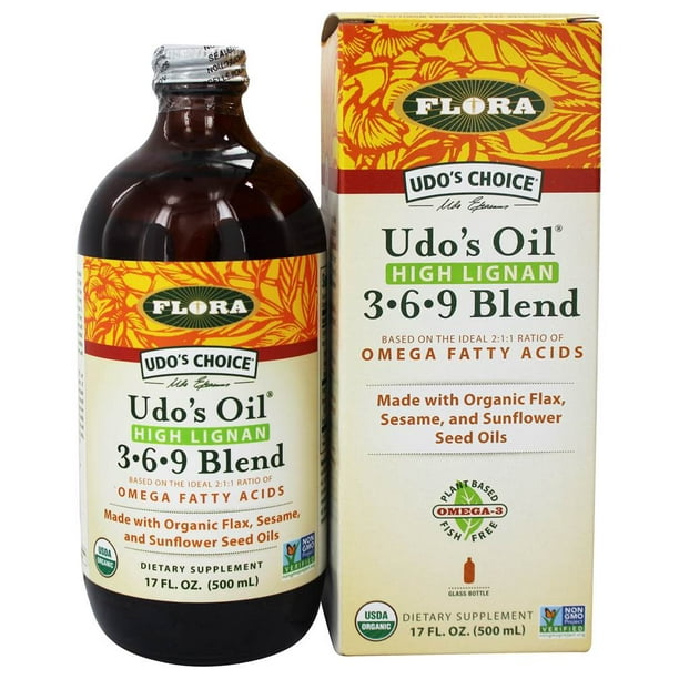 Flora Udo S Choice Udo S Oil High Lignan 3 6 9 Blend 17 Fl Oz Formerly Udo S Choice High Lignan Oil Blend Daily Blend Walmart Com Walmart Com