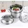 thumbnail image 3 of Stainless Steel Steamer Thicken Pot with Lid for Kitchen Cooking, 3 of 8