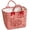 Red, variant on Gingham Fabric Quilted Storage Basket for Organizing, Basket Organizer Gift Baskets with Handles, Storage Bins for Toys, Books, Towels, and Clothes, Collapsible Fabric