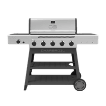 Charbroil® Performance Series™ FlavorMax™ 5-Burner Cart Gas Grill with Side Burner, Stainless