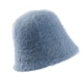 thumbnail image 3 of Sombrero de cubo informal Gorra de pescador Sombrero a prueba de viento Ajustable Cálido Invierno para mujer Azul claro Yuyangstore Sombrero de cubo para mujer, 3 of 8