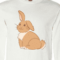 thumbnail image 4 of Inktastic Easter Cute Floppy Ear Brown Bunny Long Sleeve T-Shirt, 4 of 5